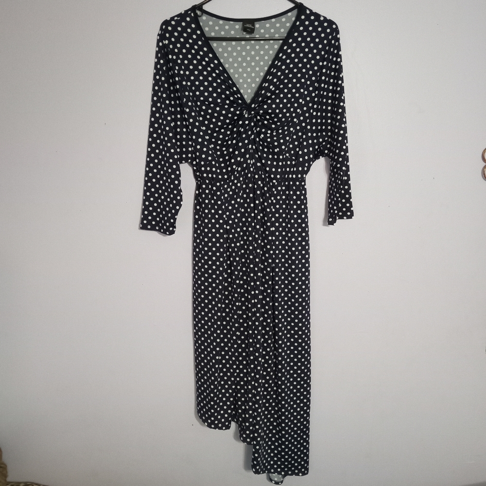 🔴4 For $25🔴 Women's Cozy Collection Blue & White Dress